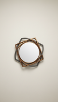 Helix Geometric Mirror in Matte Black